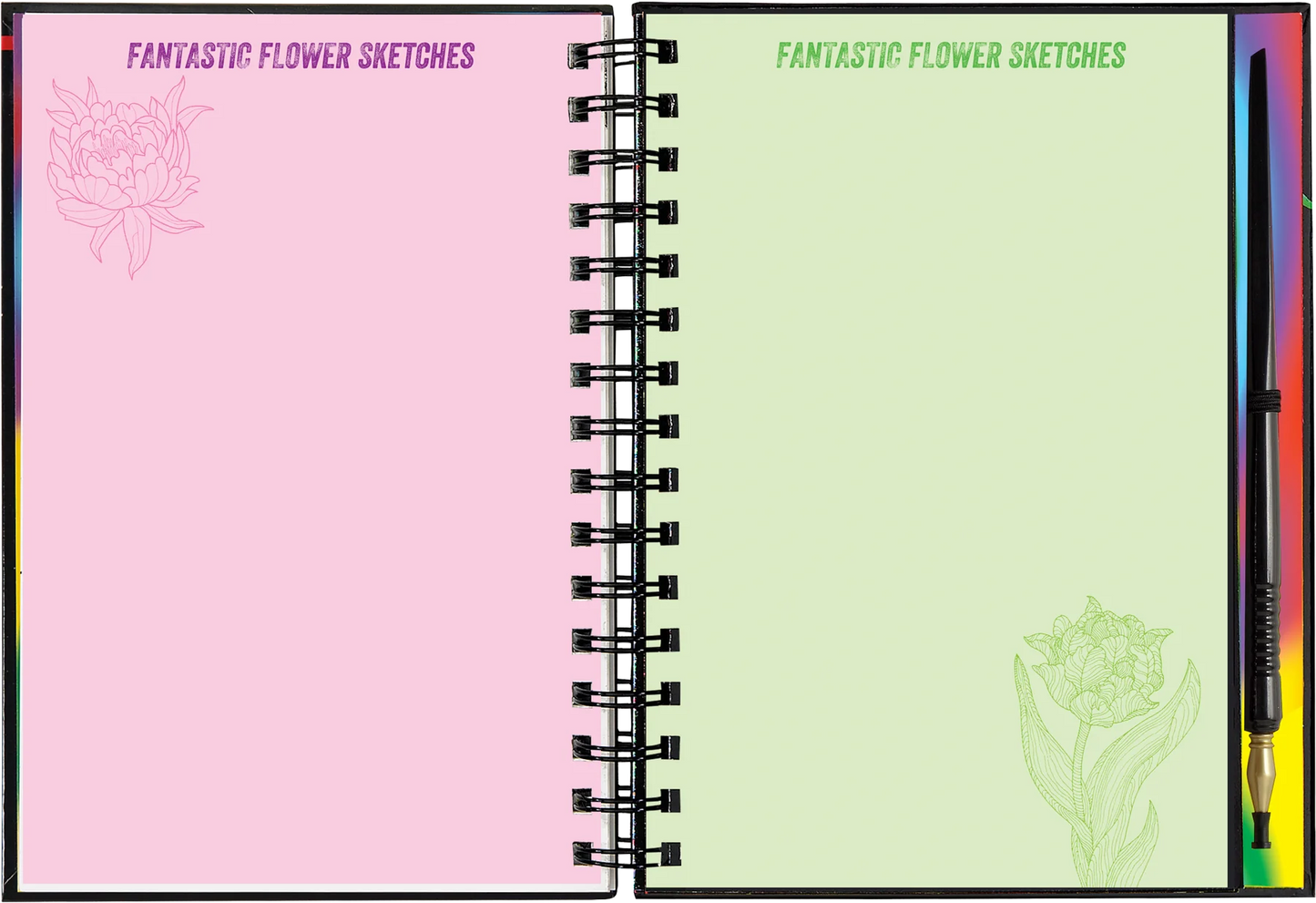 Extreme! Flowers Scratch and Sketch