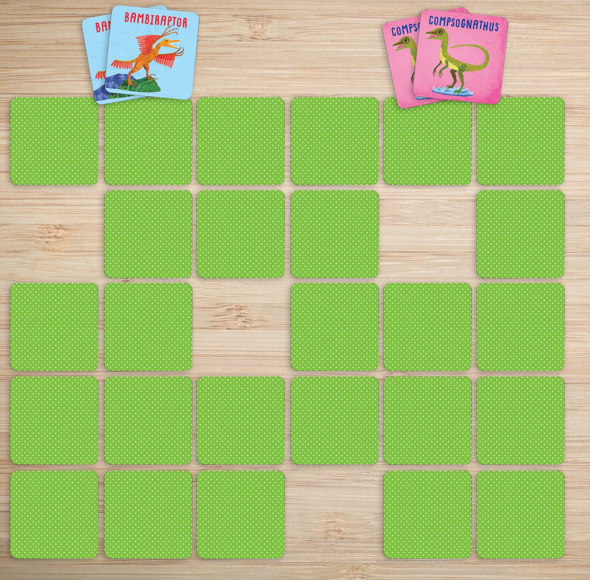Juego de memoria de dinosaurios (72 cartas)