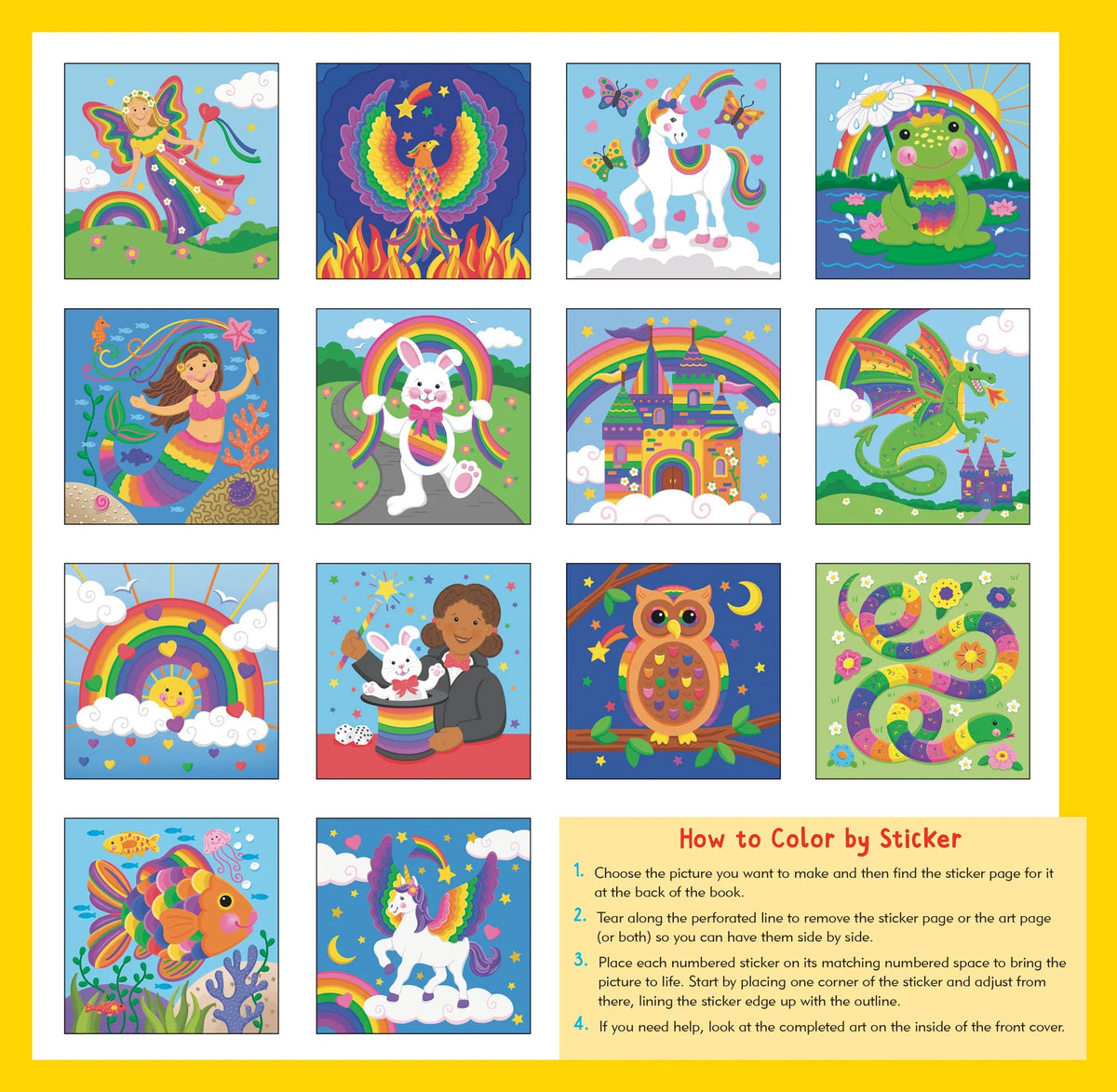 My First Color-By-Sticker Book -- Rainbow Magic