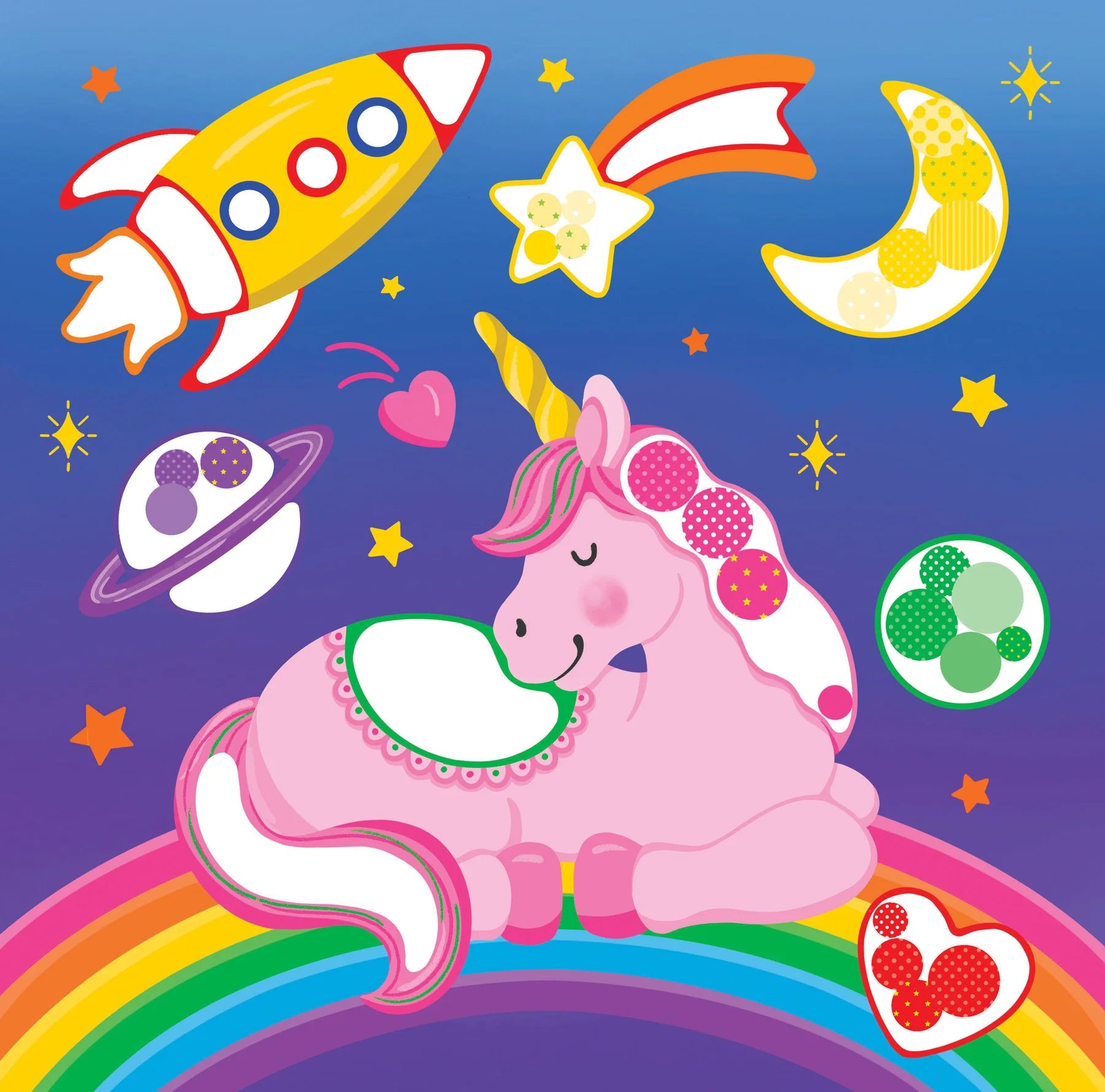 Color-By-Dots Sticker Book -- Unicorns