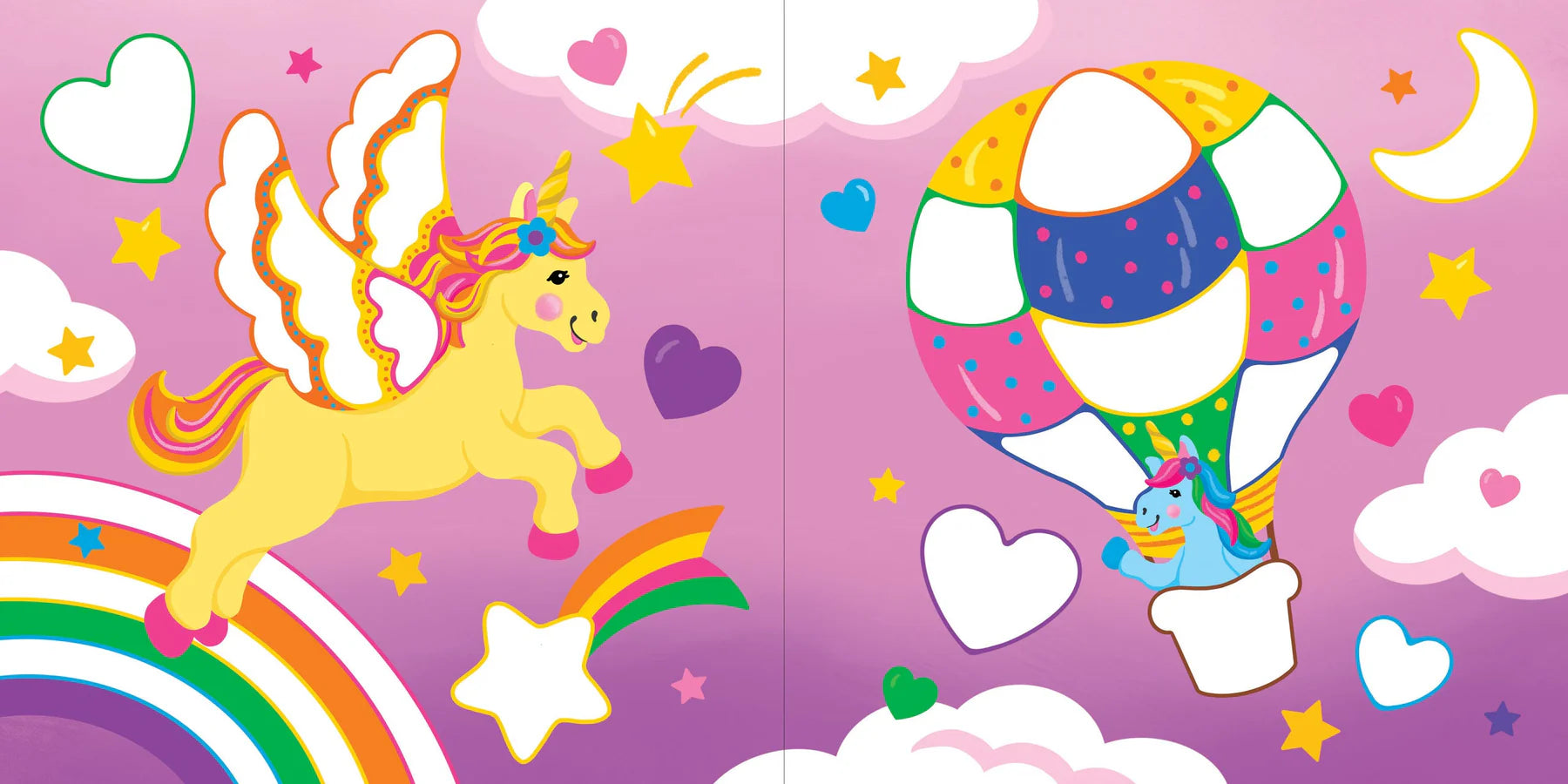 Color-By-Dots Sticker Book -- Unicorns
