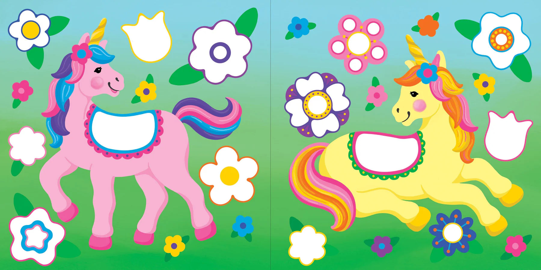 Color-By-Dots Sticker Book -- Unicorns