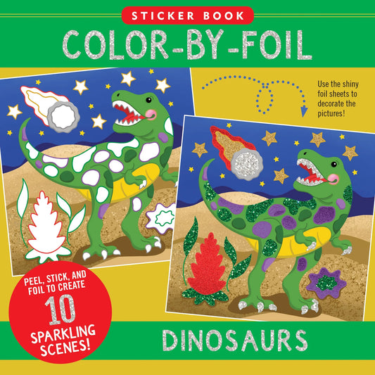 Libro de pegatinas de rascar con relieve - Dinosaurios