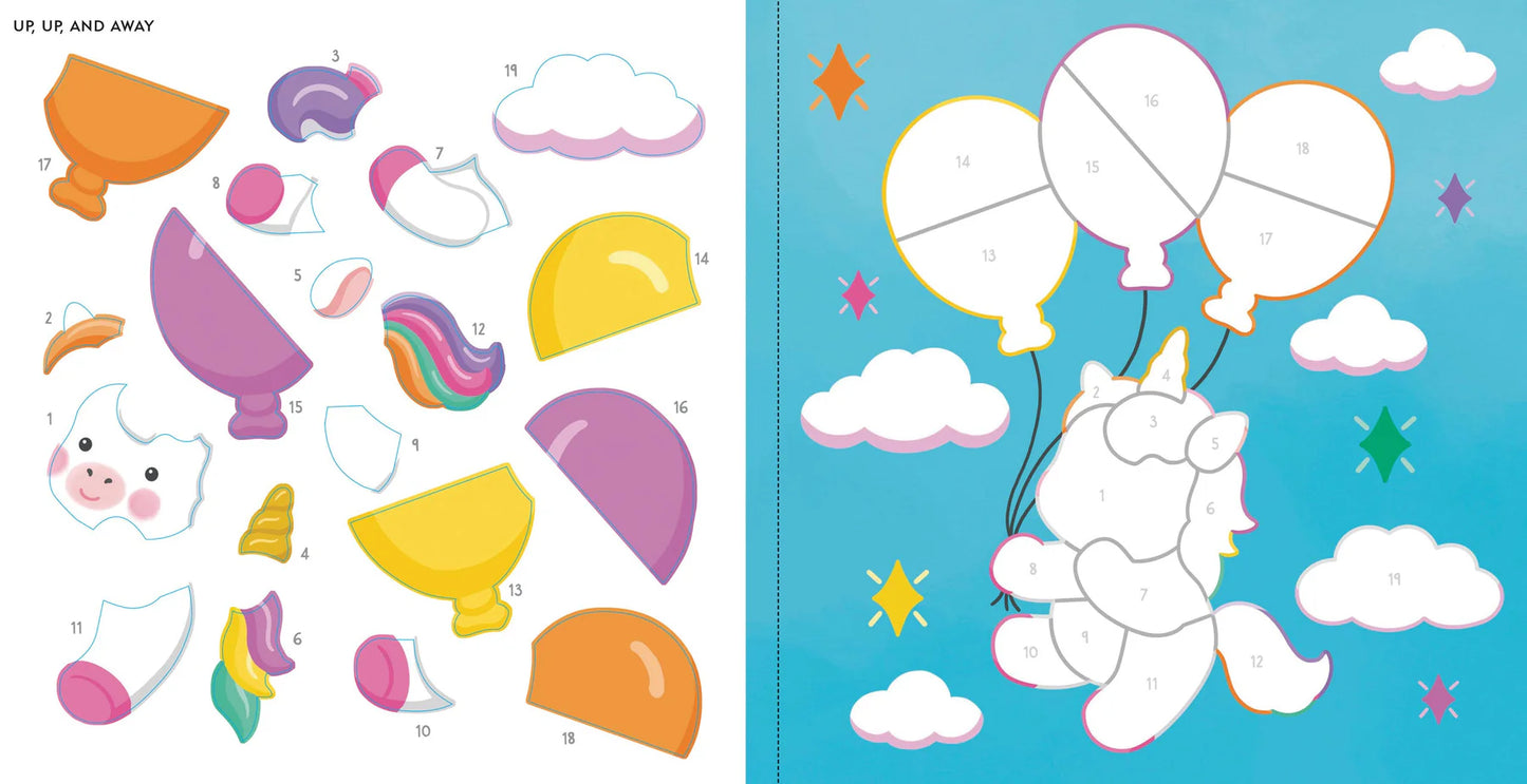 My First Color-by-Sticker Book -- Baby Unicorn Sparkles