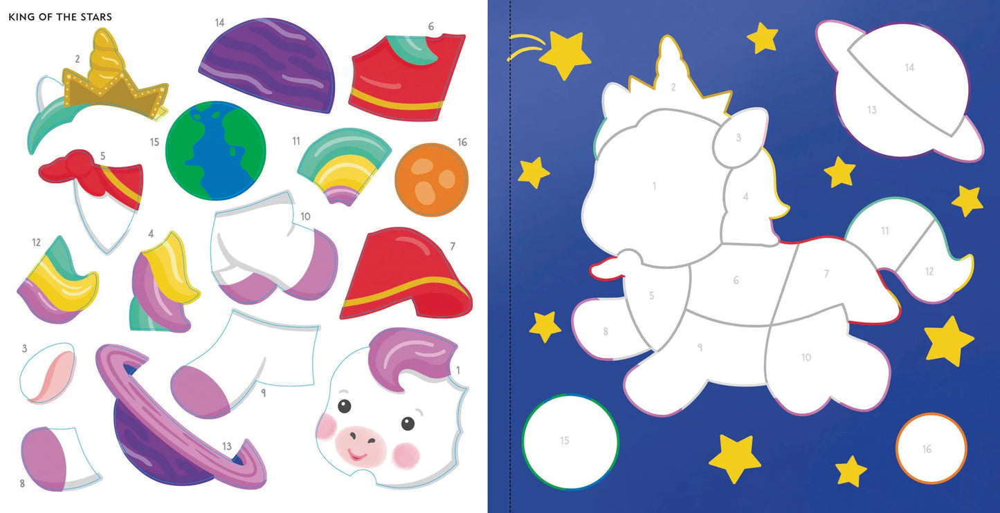 My First Color-by-Sticker Book -- Baby Unicorn Sparkles