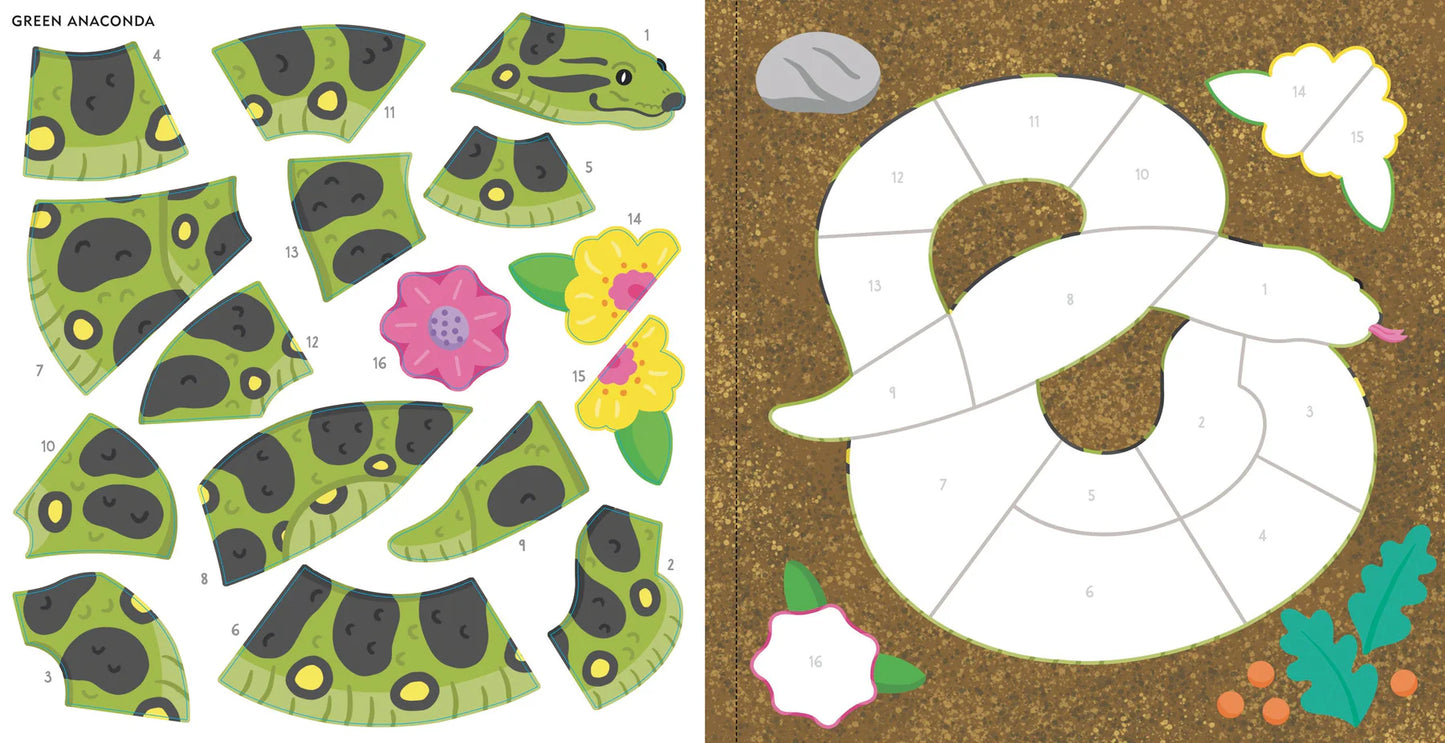 My First Color-by-Sticker Book -- Rainforest Animals