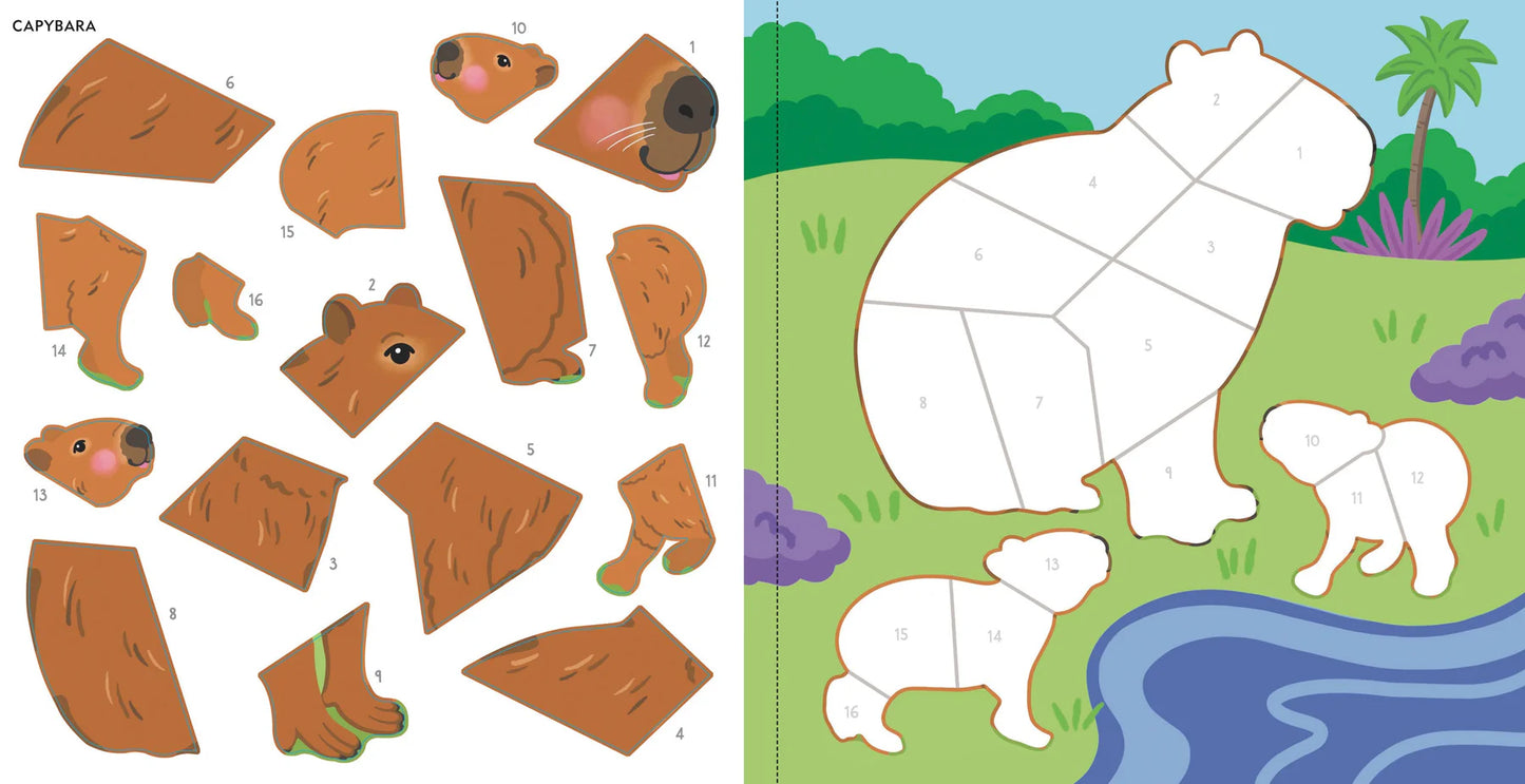My First Color-by-Sticker Book -- Rainforest Animals