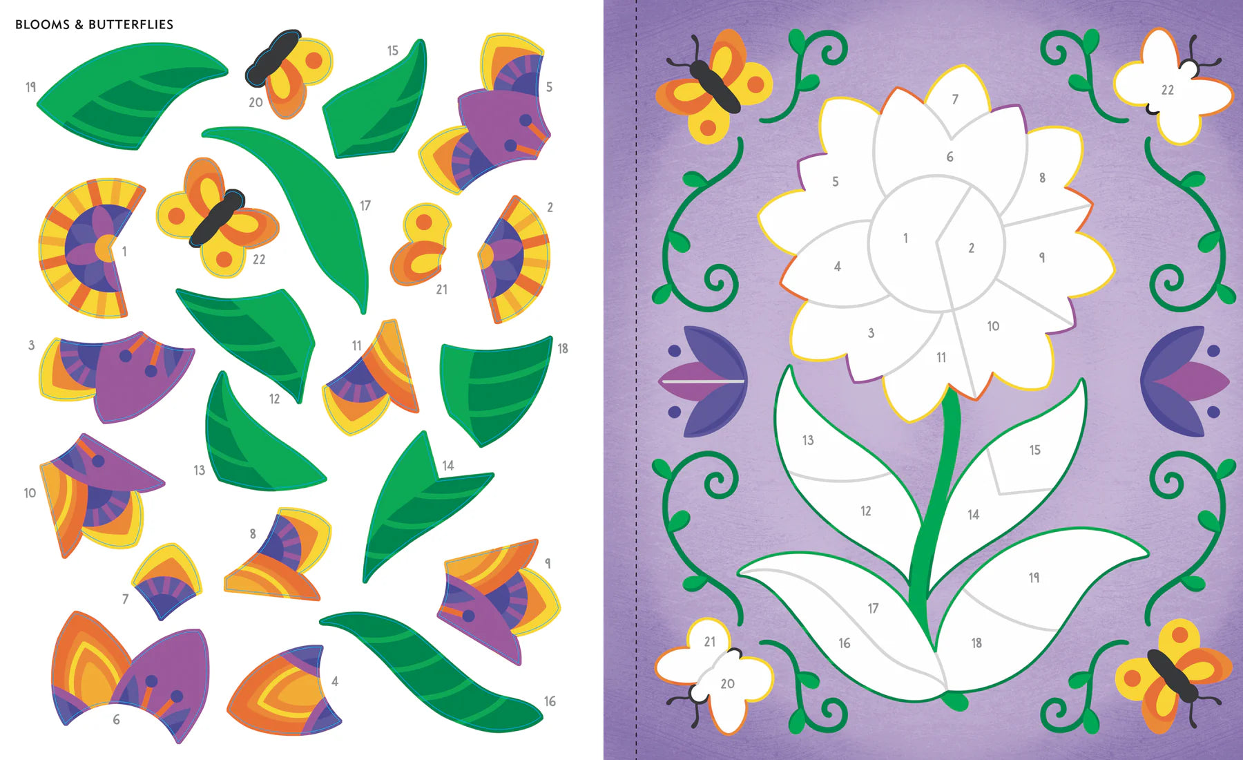 Large Print Color-by-Sticker Book: Mindfulness
