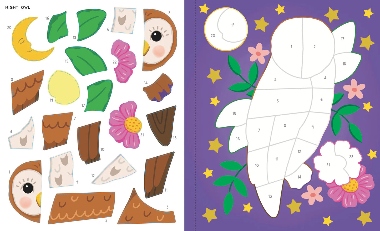 Large Print Color-by-Sticker Book: Calming Creations
