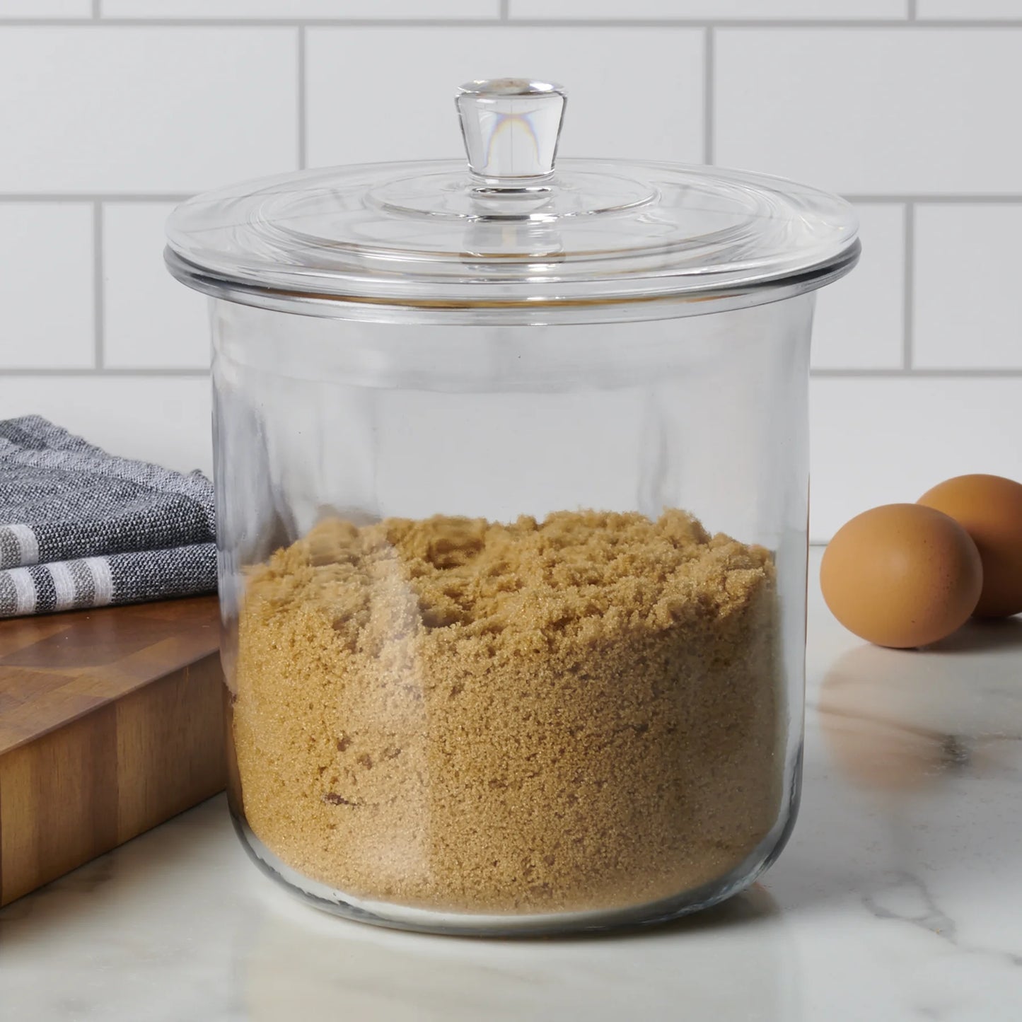 3 qt. Goode Sundry Jar with/Glass Lid + fitment Clear