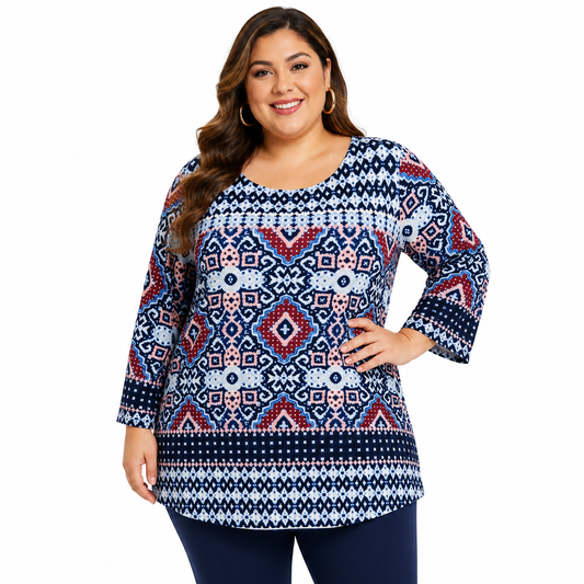 Blusa Navy multicolor Ruby Rd X