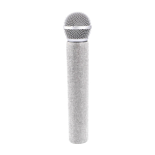 Microphone Rhinestone 9in Party / Costume Age 8+ Silver