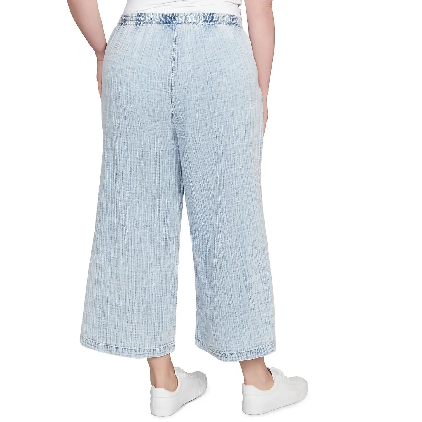 Plus Snow Washed Wide Leg Pant Chambry  - Ruby Rd