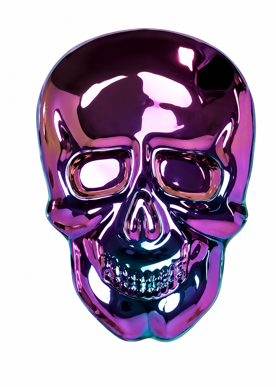 Skull Tray Halloween 9.25 x 13 Iridescent