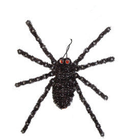 Spider Tinsel Jumbo Glow in the Dark Dots / Halloween Black