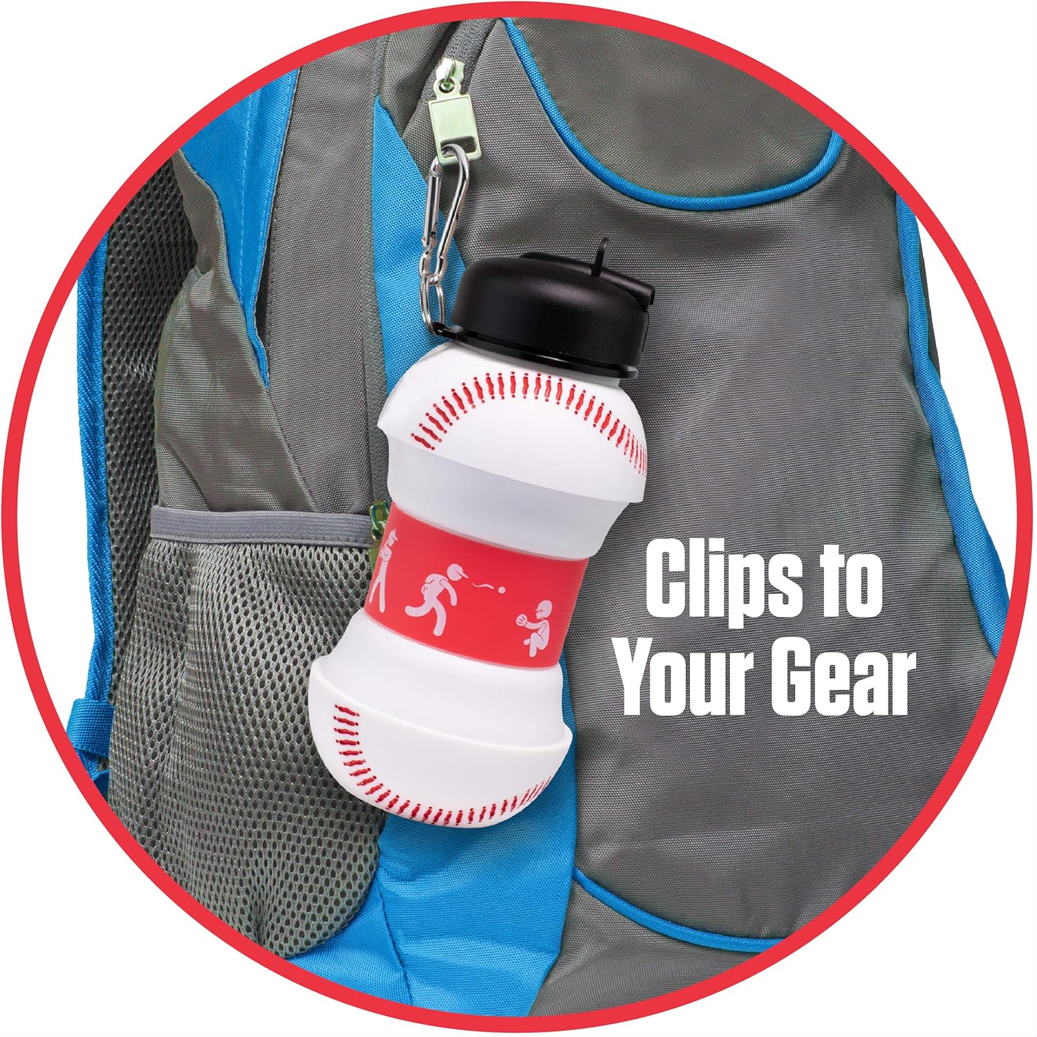 550ML Foldable Bottle Baseball