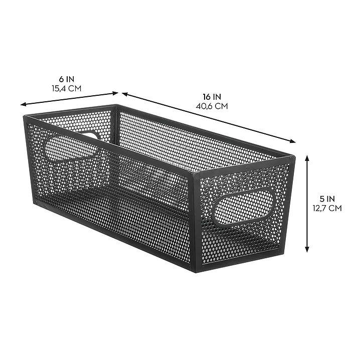 16 x 6 x 5  Bin Black