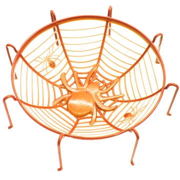 Spider-Shaped Halloween Treat Basket with Legs