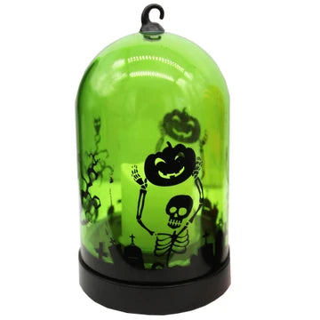 Light-Up LED Halloween Decorative Plastic Cloche