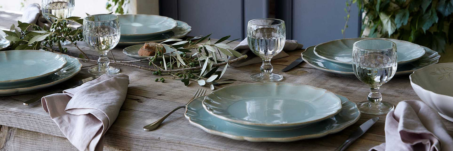 Plato llano, Alentejo Turquesa 28 cm