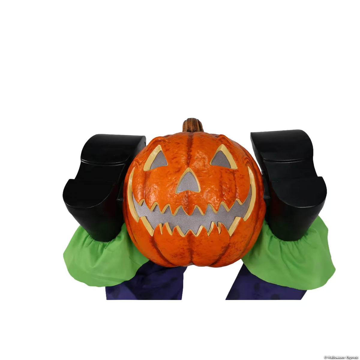 5 FT Animated Light-Up Upside-Down Clown with Jack-O'-Lantern Halloween Decoration