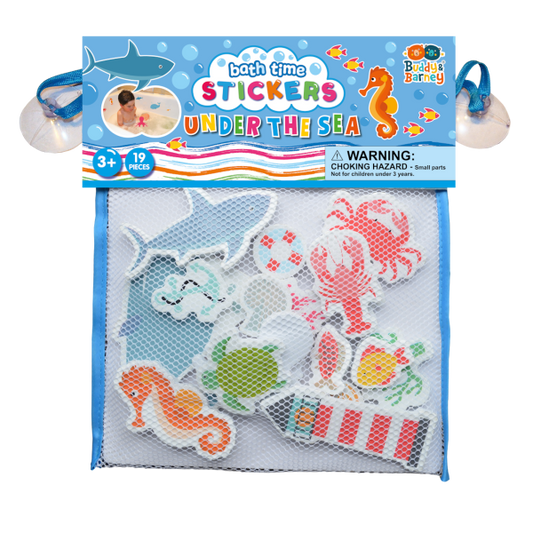 Bath Stickers with Header Card – Under The Sea
