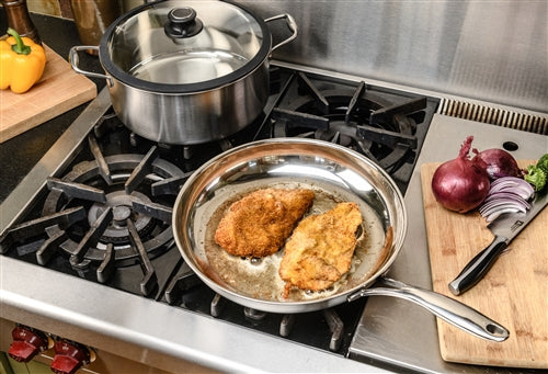 Black Cube Stainless, Fry pan, 12.5" dia