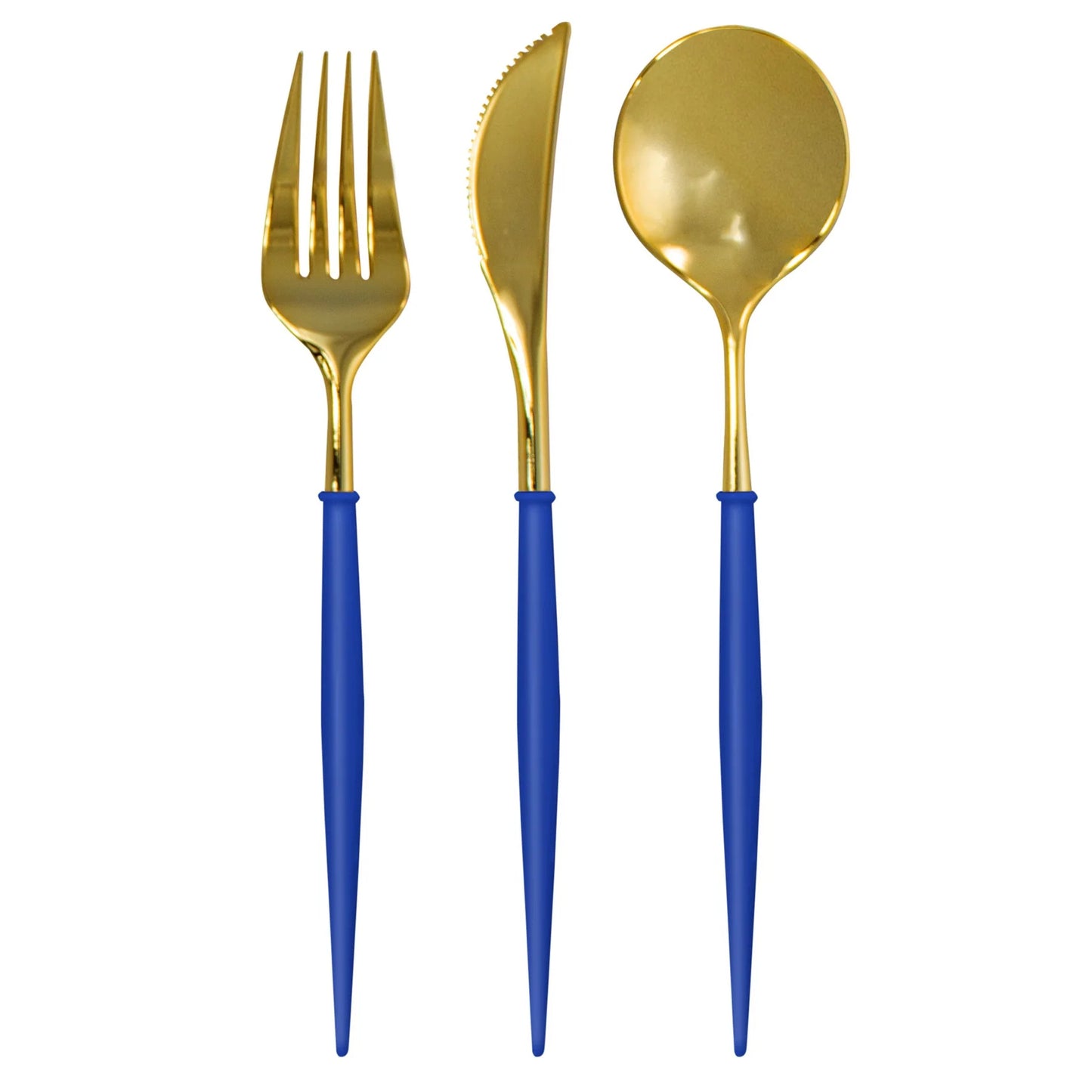 Bella Cutlery Gold/ Blue  Handle