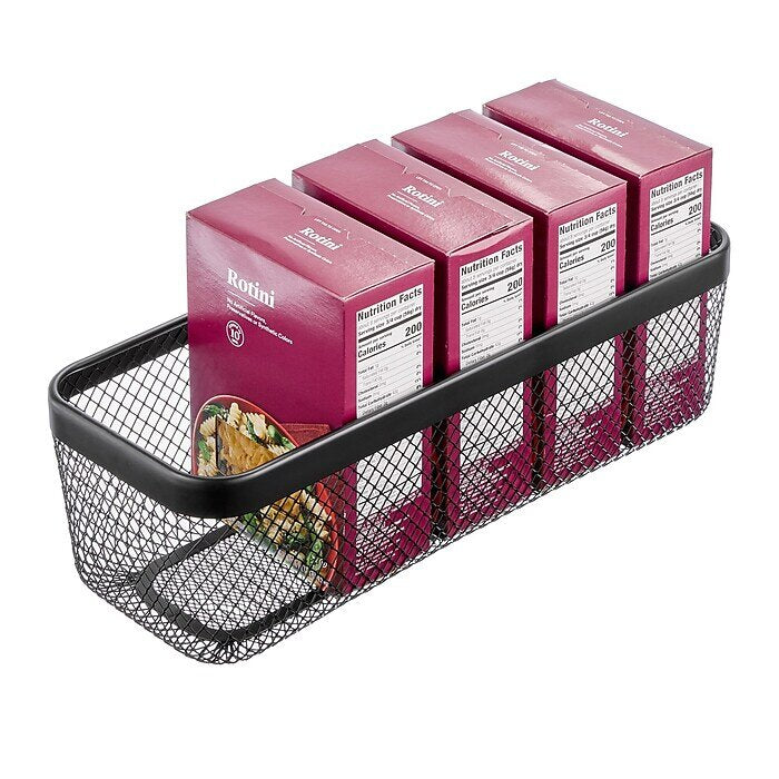 Basket 16 x 6 x 5  Matte Black