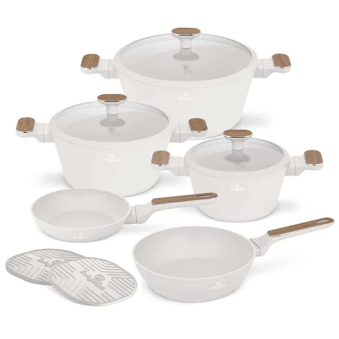 10 pcs Cookware Set Grey
