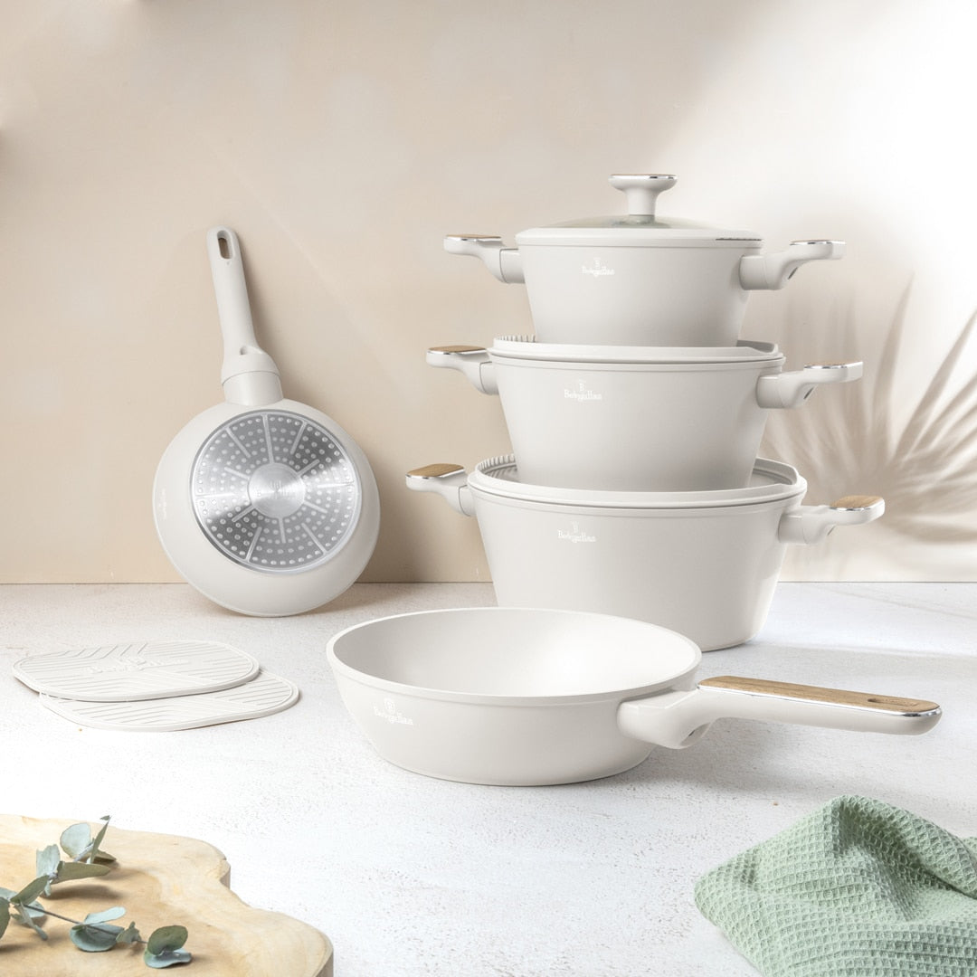 10 pcs Cookware Set Grey