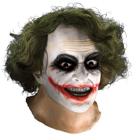 Adult Joker Latex Mask with Hair
