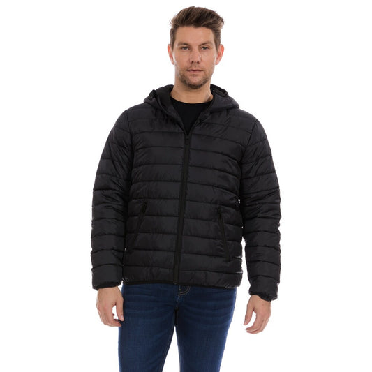 Faux Packable Jacket Black