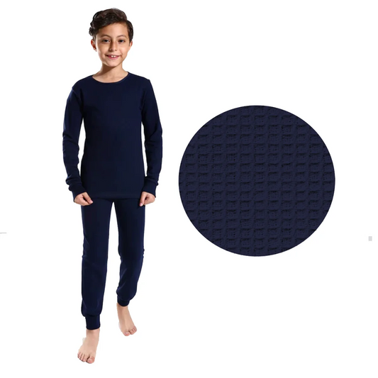 2 Set Boys Thermal Navy