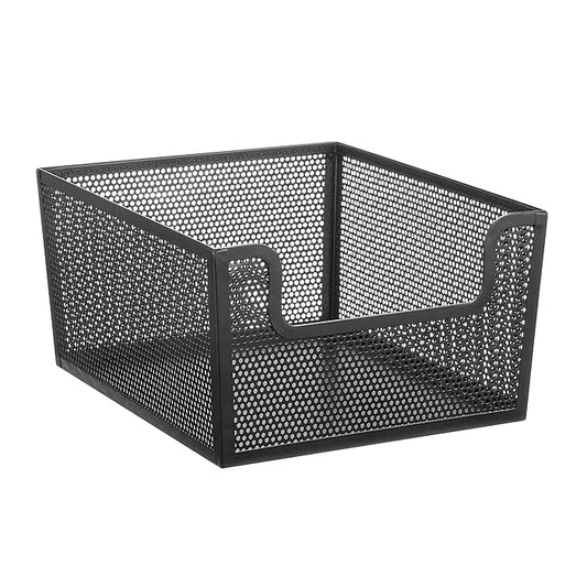 12 x 10 x 6  Frame Dip Front Basket Matte Black