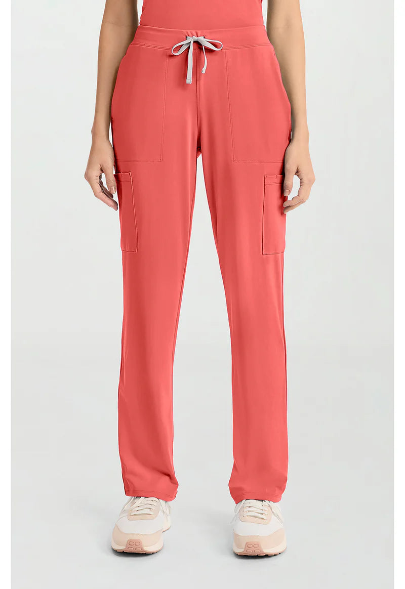 Pantalón Quirúrgico de Pierna Recta Coral Vivo