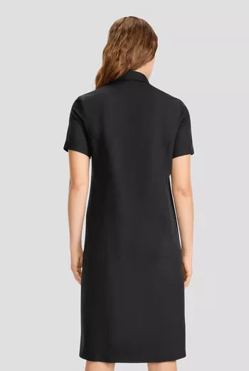 Vestido sanitario con botones delanteros negro