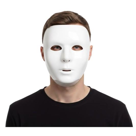 White Full Face Mask