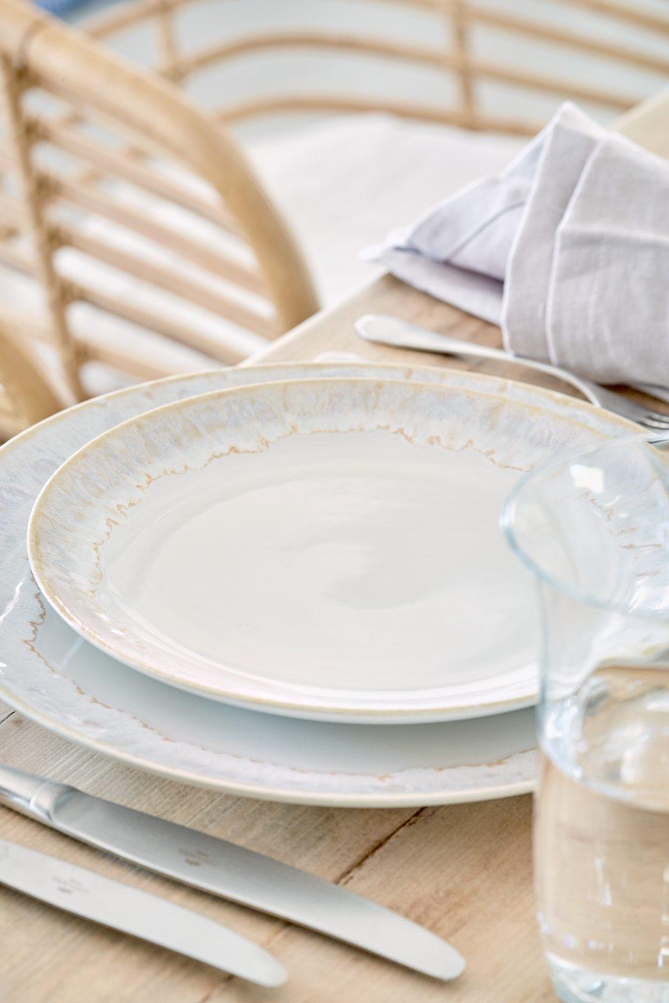 Plato llano, Toarmina Blanco 28 cm