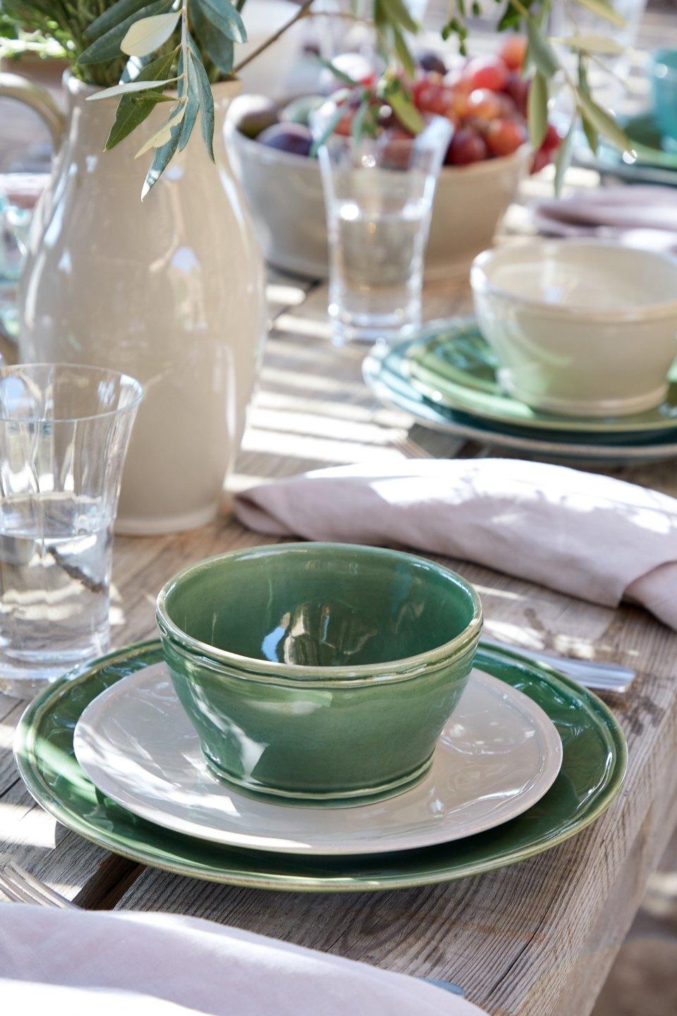 Dinner plate , Fontana Forest Green 11.25"