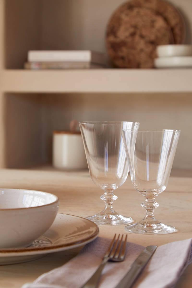 Water Glass  12oz Riva Clear -Glass