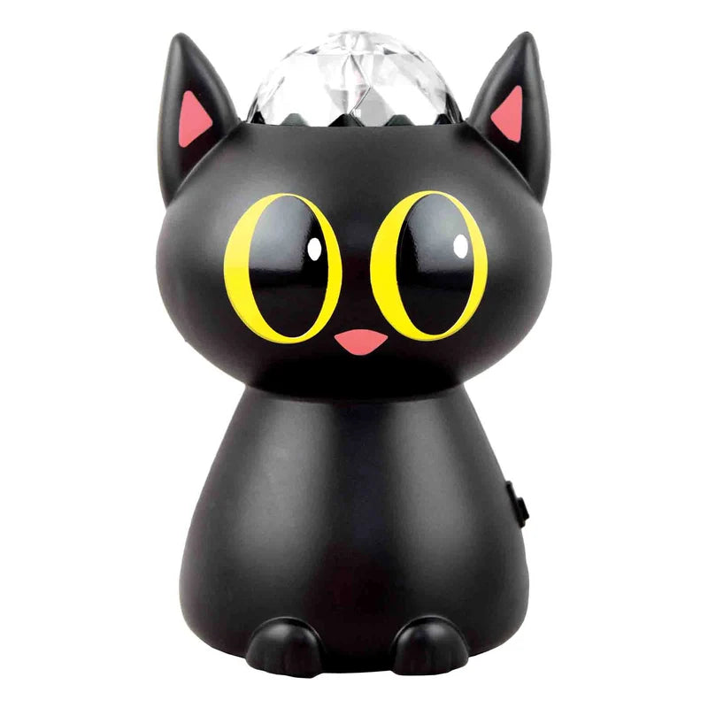 Mesa de exhibición de Halloween - Gato y calavera