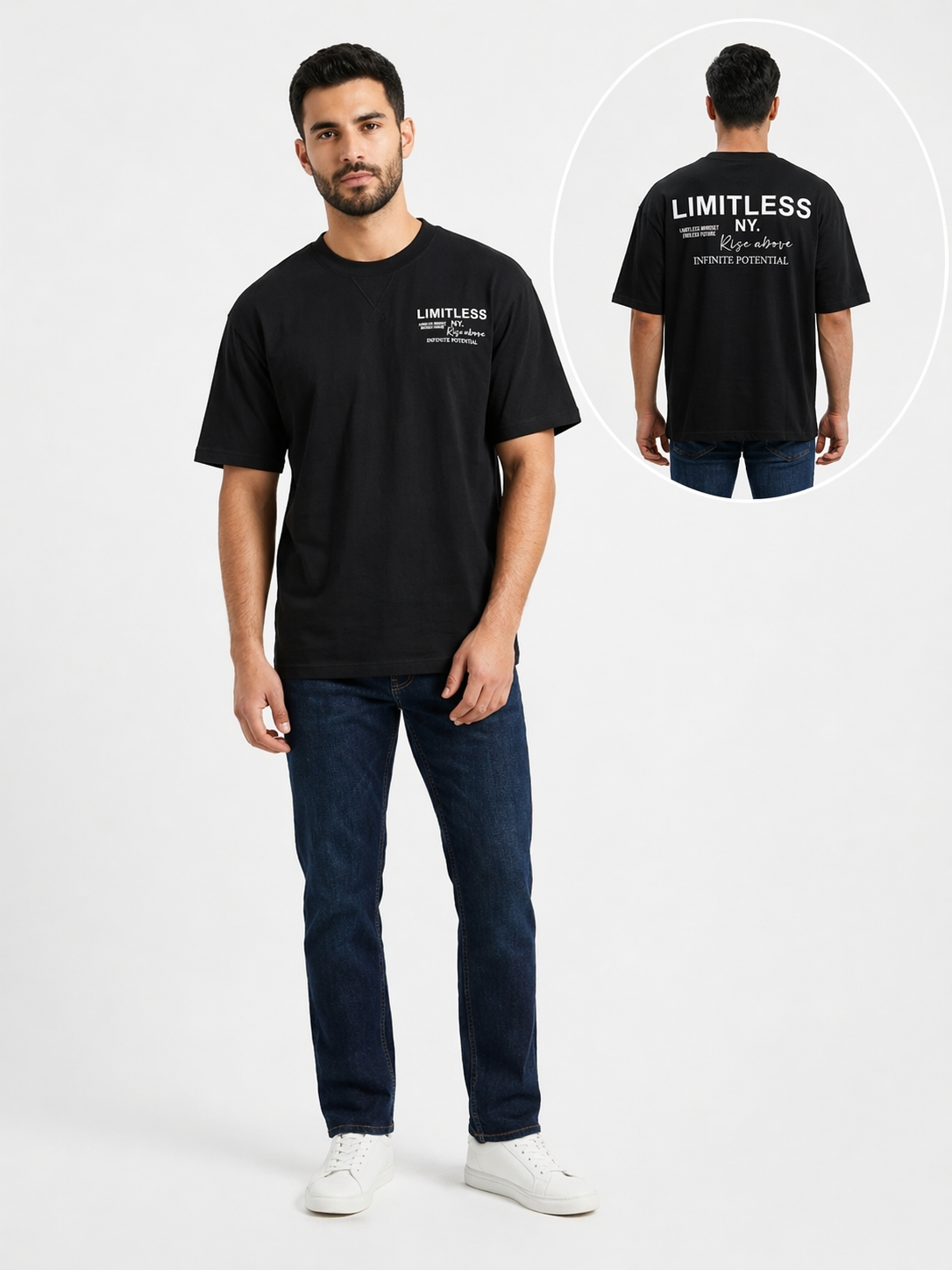 Sueter Caballero  Negro Limitless Ny