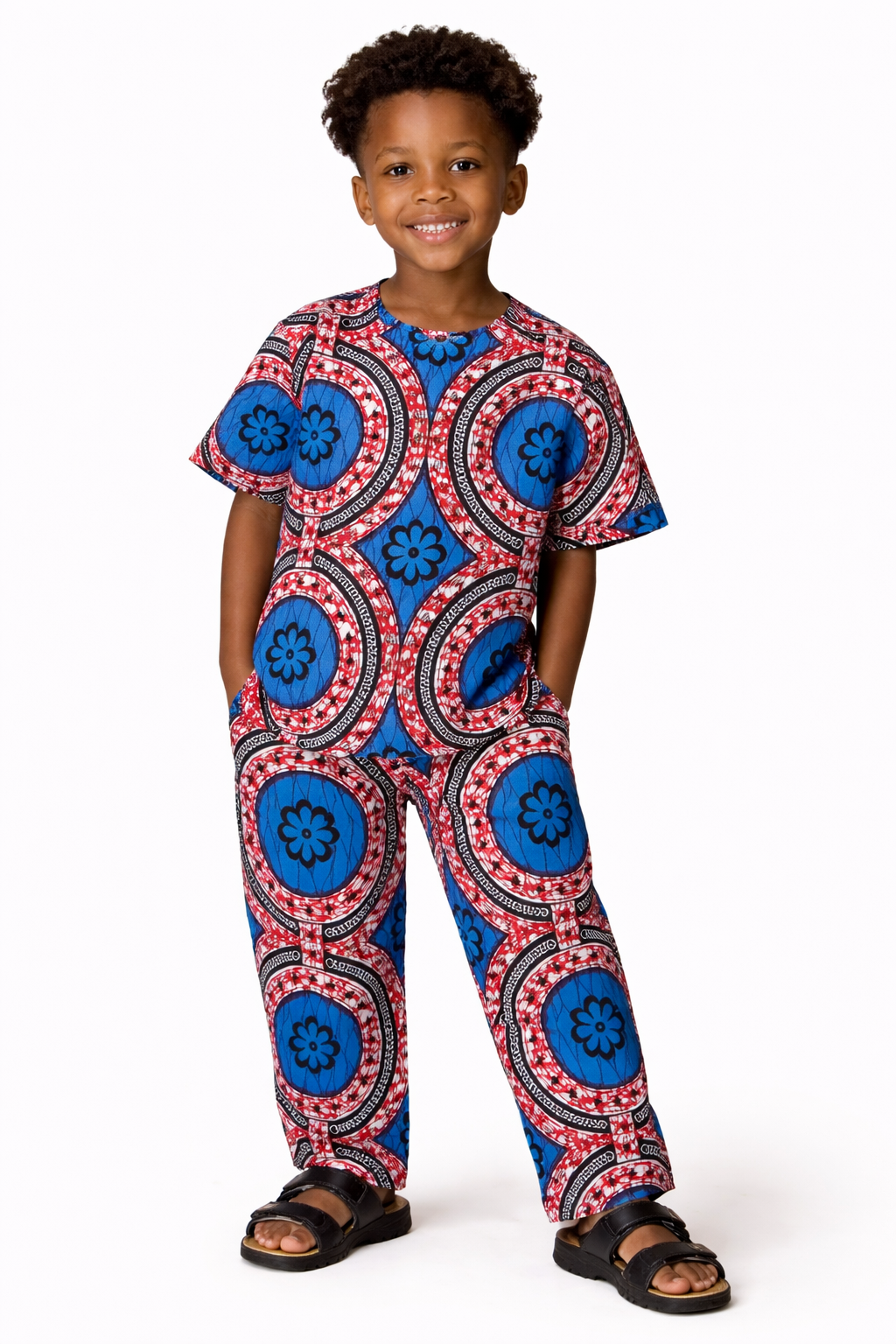 Conjunto Niño Fucsia-Azul (Etnia Negra)