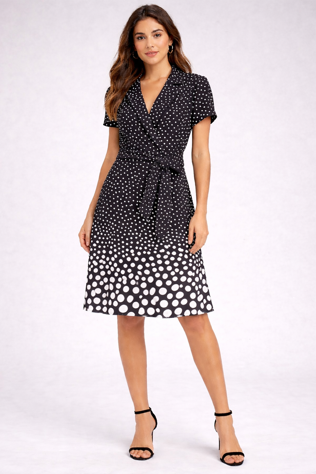 Dress Wrap Black/White - Shelby and Palmer