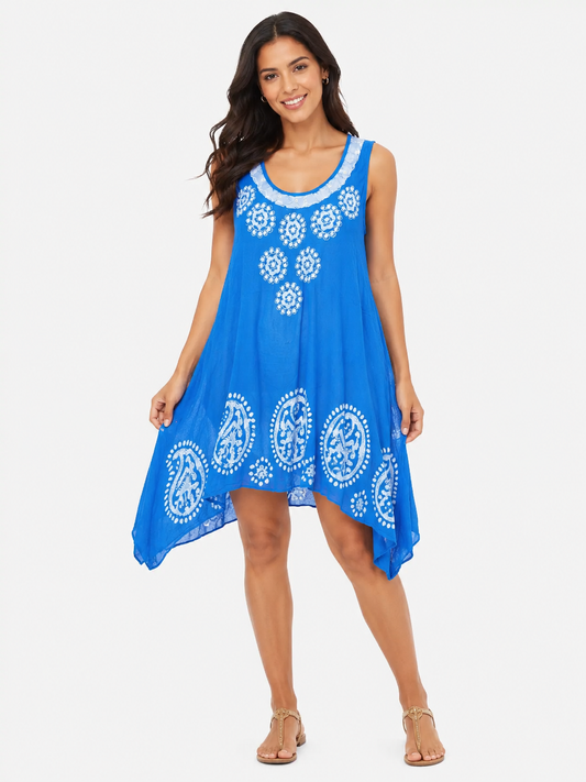 Tunic Short Blue-White - Etnia Negra