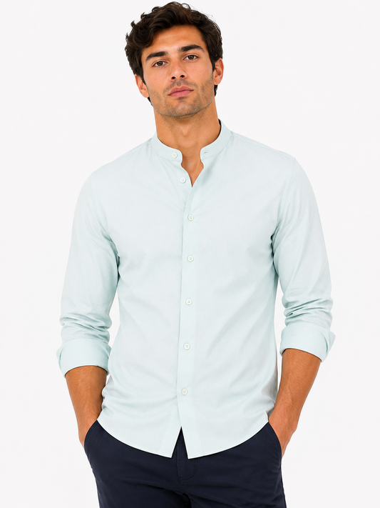Camisa Color Verde Claro Caballero