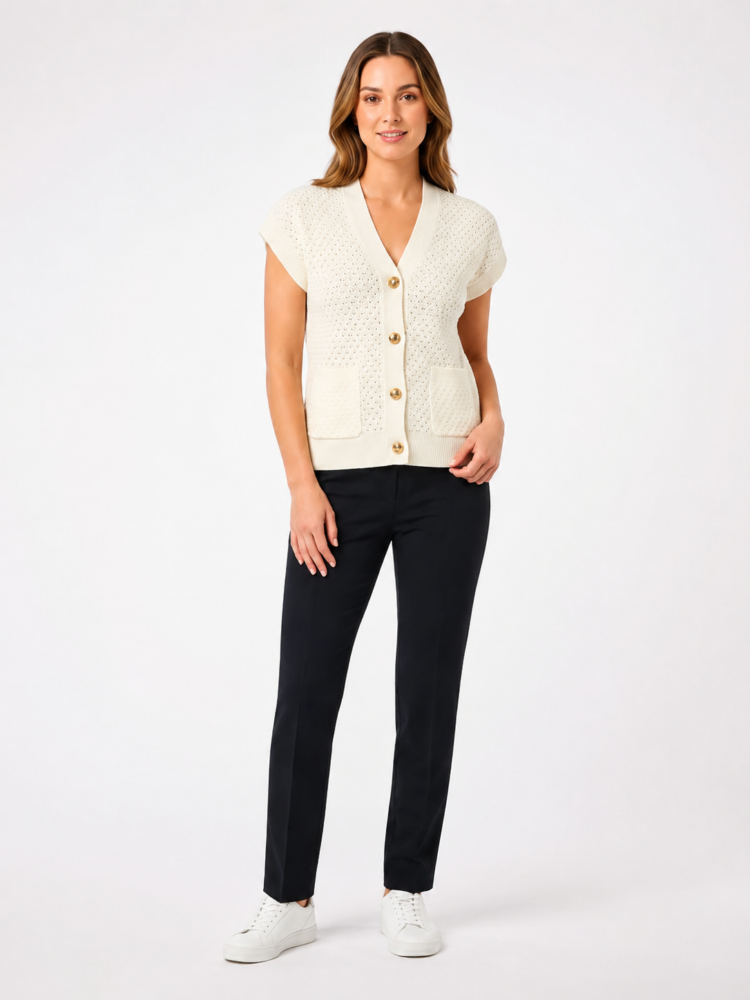 Scoop Texture Stitch Ivory