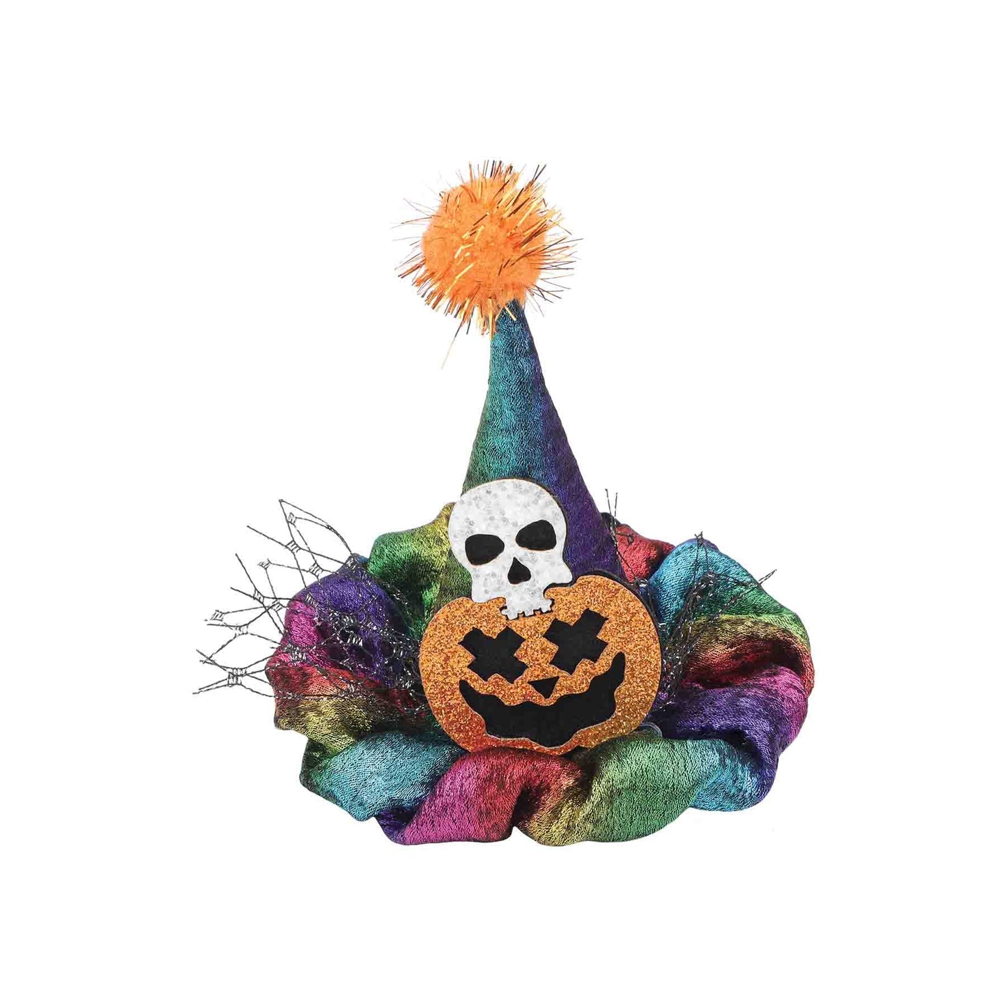 Halloween Hat Hair Clips Multicolor Skull- Pumpkin