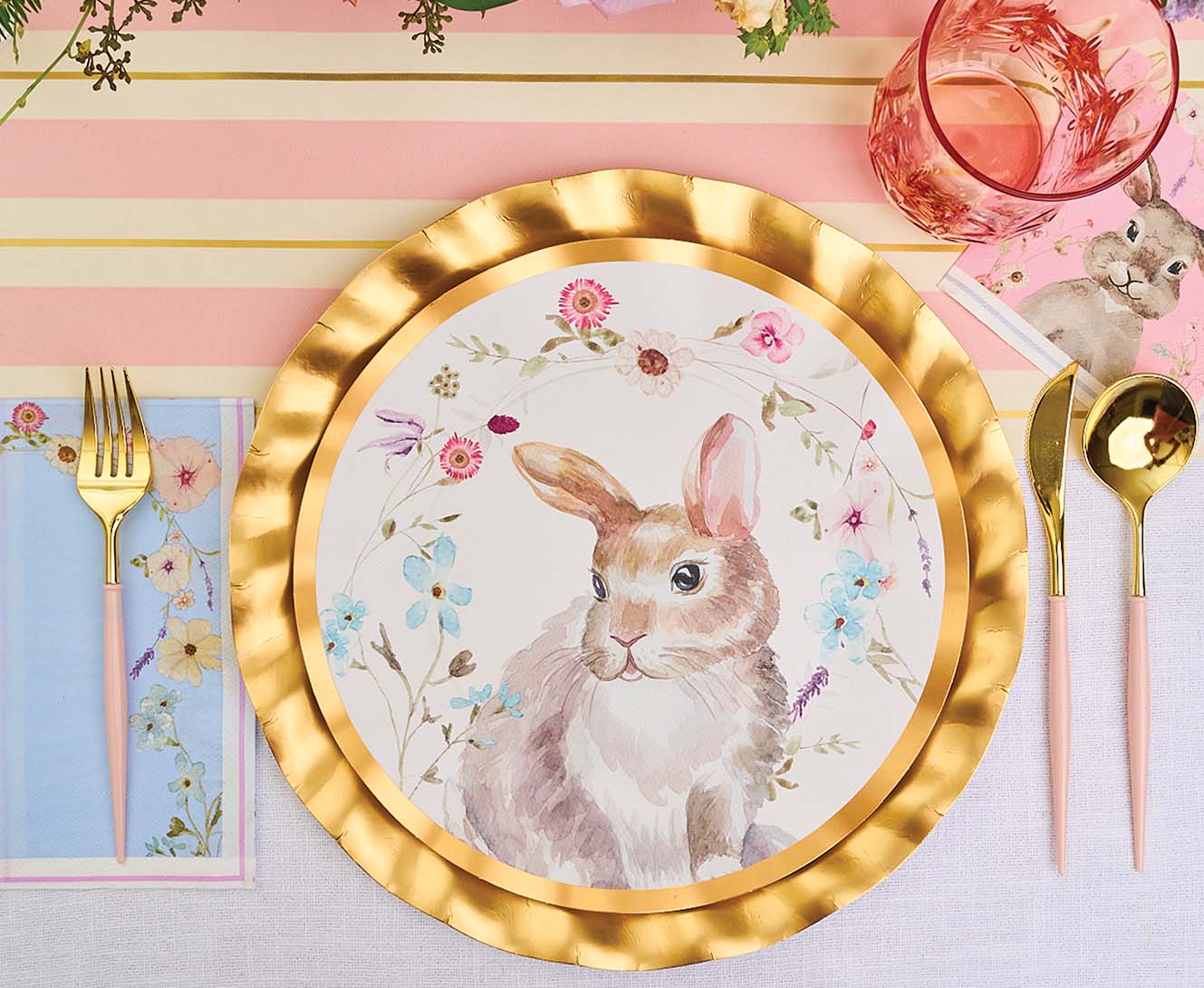 Bella Cutlery Gold / Blush Handle